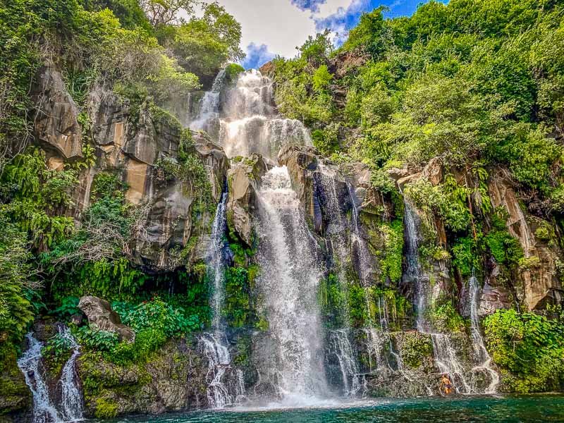 Cascade de Grand Galet on Reunion Island.