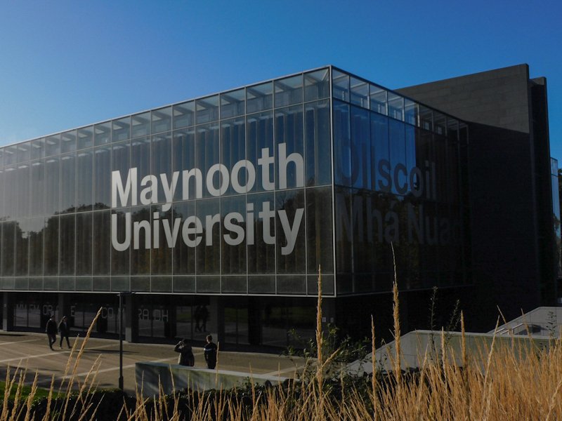 Maynooth building, modern and glass library.