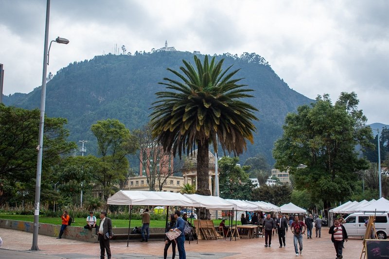 The mountains are a helpful navigation tool to get around Bogotá.