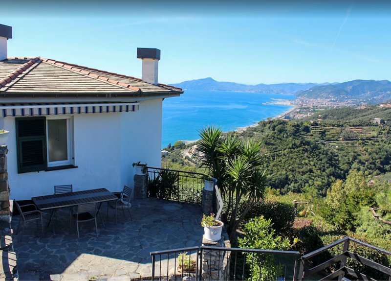 Vacation at this villa in Italy surrounded by gorgeous views of the Gulf of Tigullio.