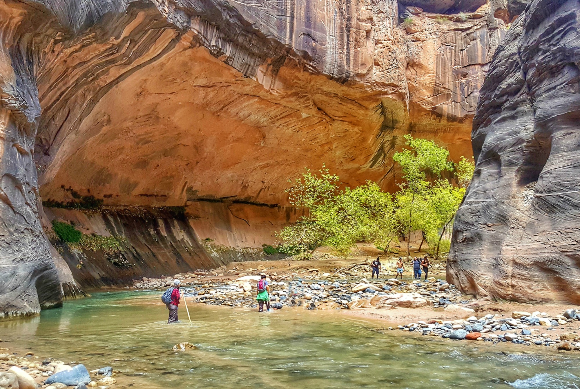 Hiking in the Strait of Zion.