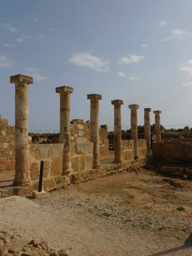 Ruins at the Paphos Archaeological Site.